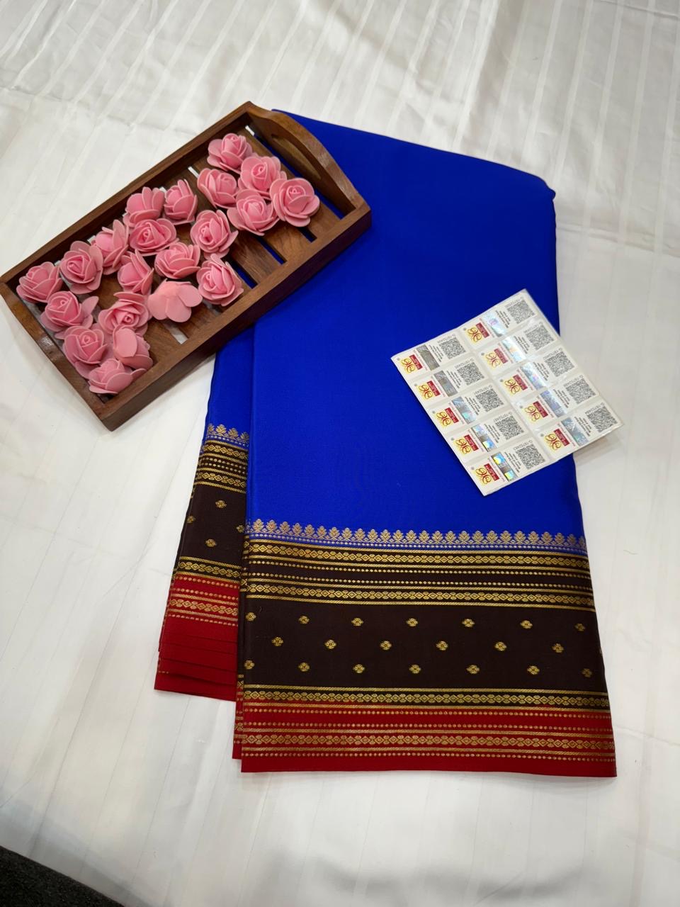 Mysore silk sarees 3D pattern