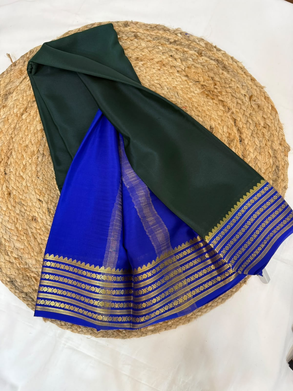 Mysore silk sarees light weight pattern