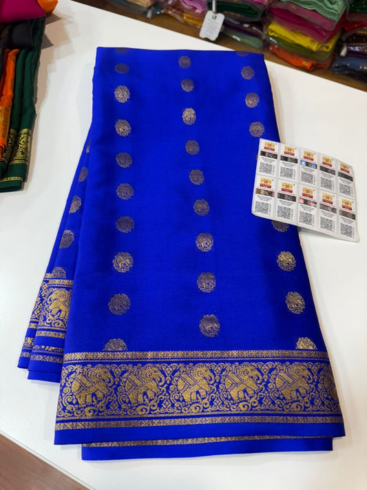 Mysore silk sarees Butta pattern