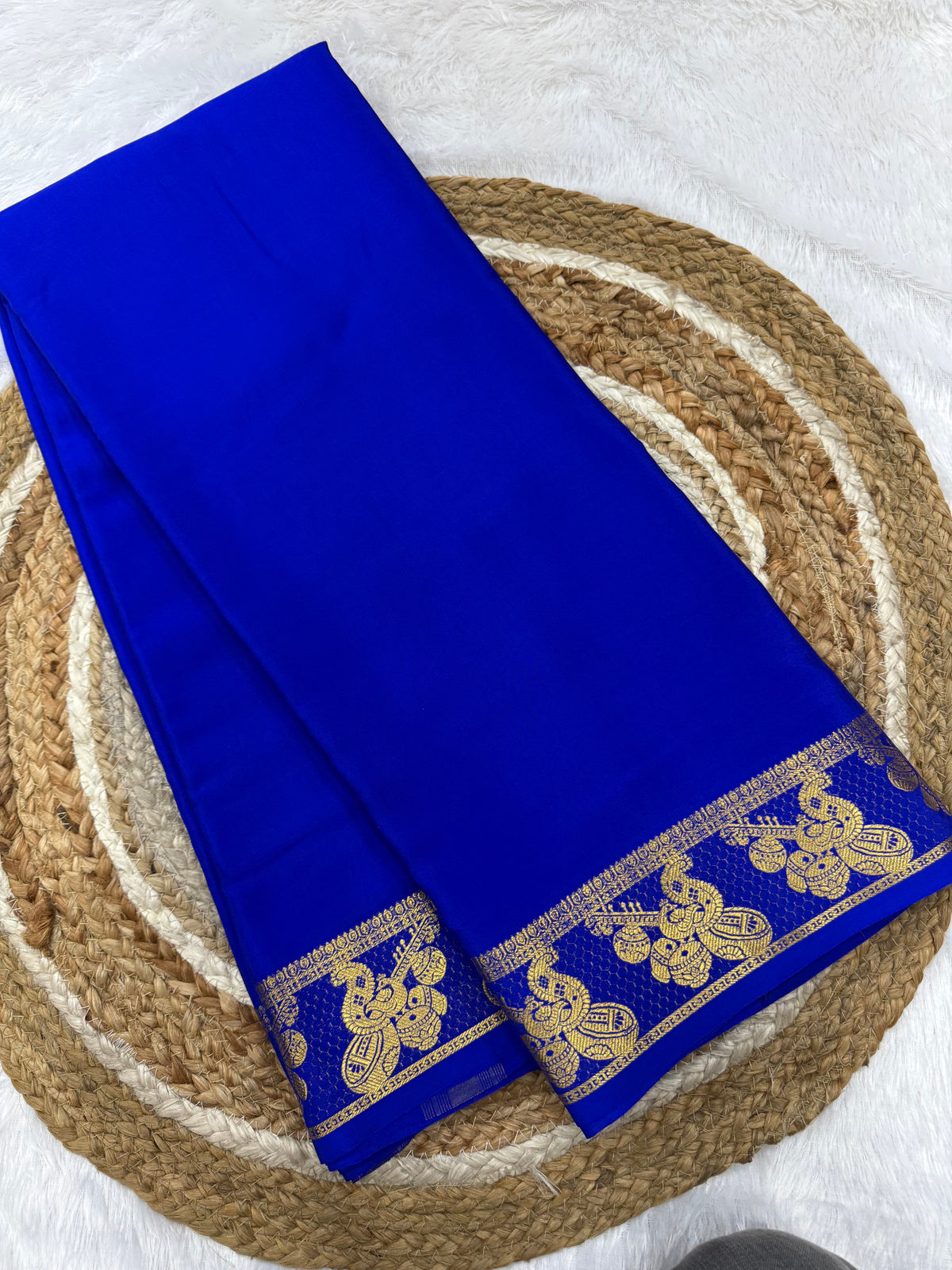 Mysore silk self border