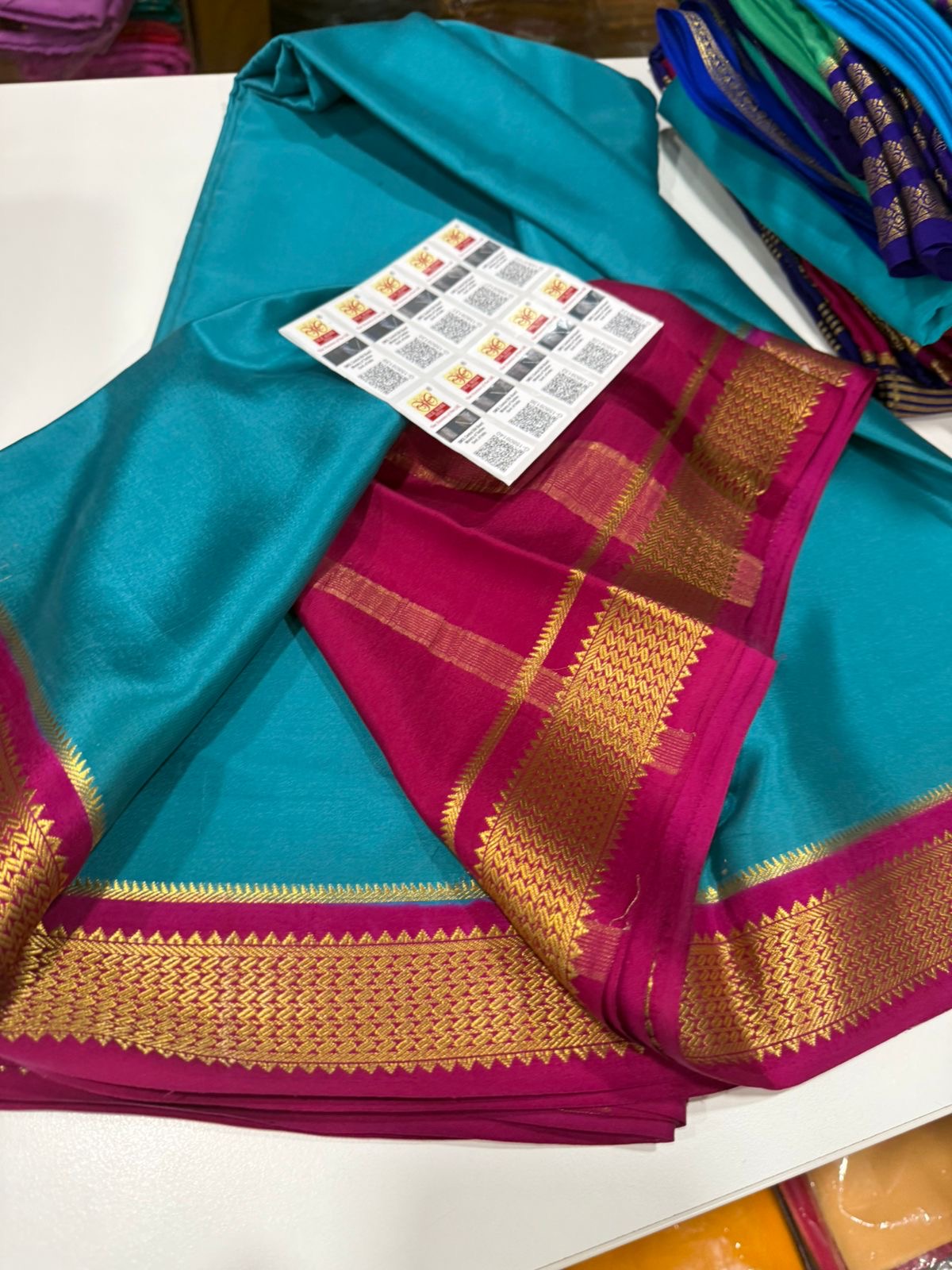 Contrast Mysore silk Saress