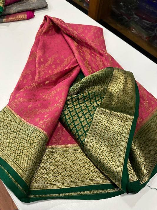 Brocade Mysore silk saree