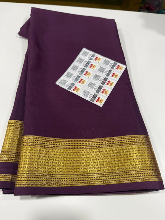 Self Pattern with rich pallu with beautiful border