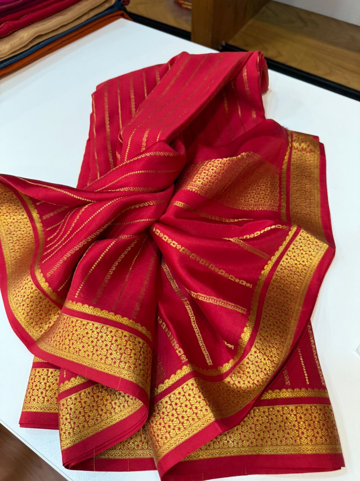 Mysore silk sarees self pattern