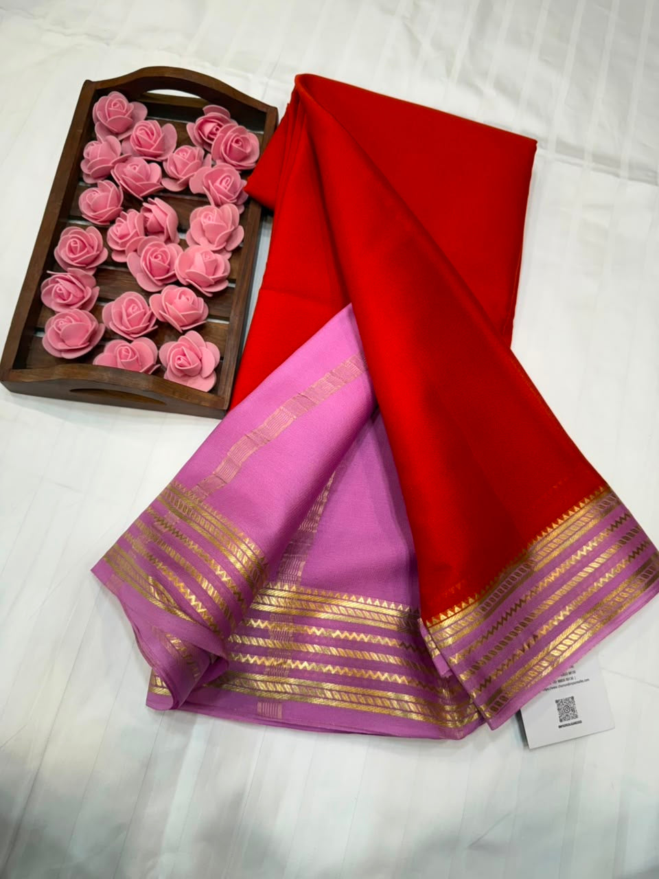 Mysore silk sarees light weight pattern