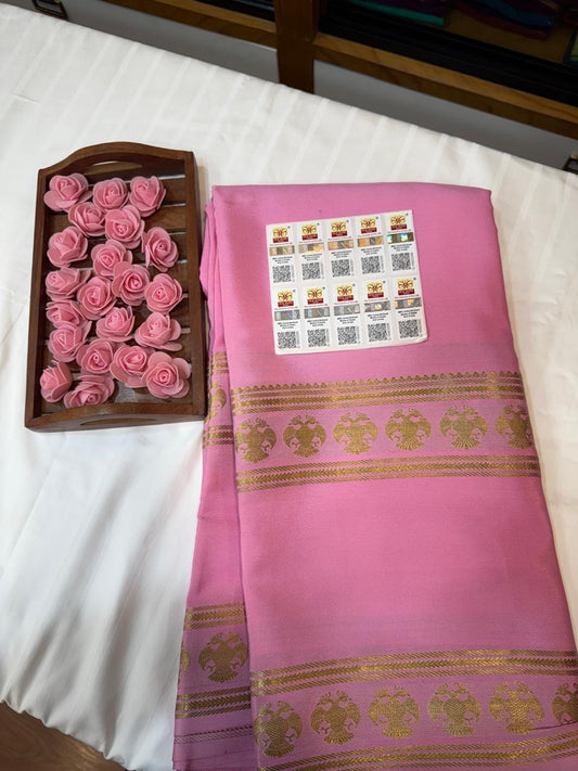 Mysore silk sarees self pattern