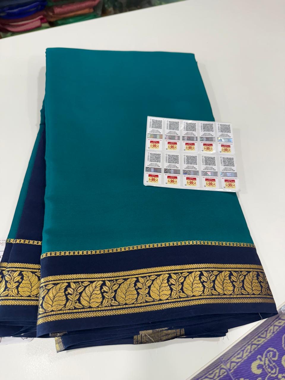 ❤️Traditional border in gold lace Zari Mysore silk sarees  ❤️