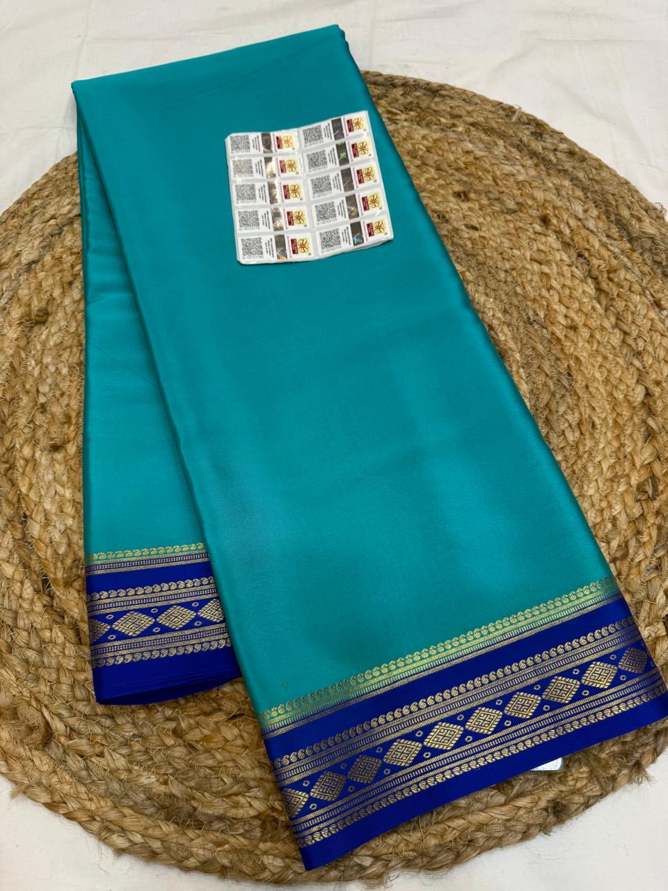 Mysore silk sarees contrast pattern