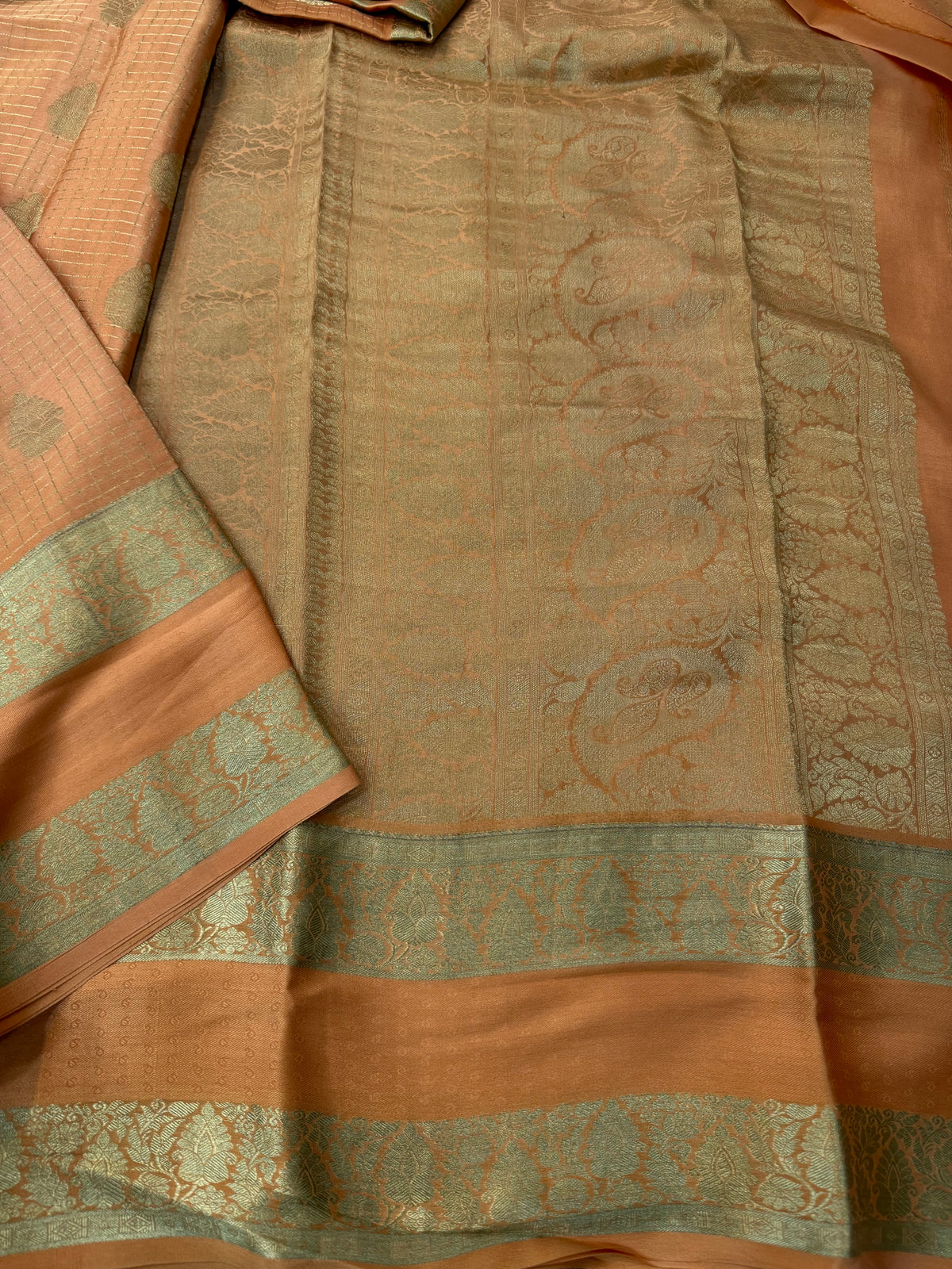 Mysore silk checks Butta
