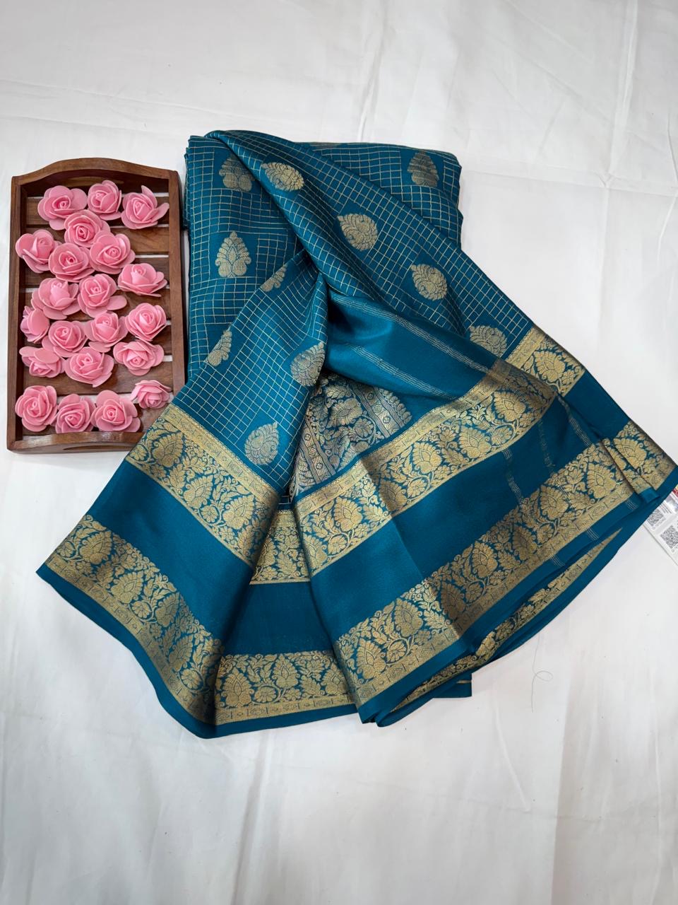 Mysore silk sarees self pattern