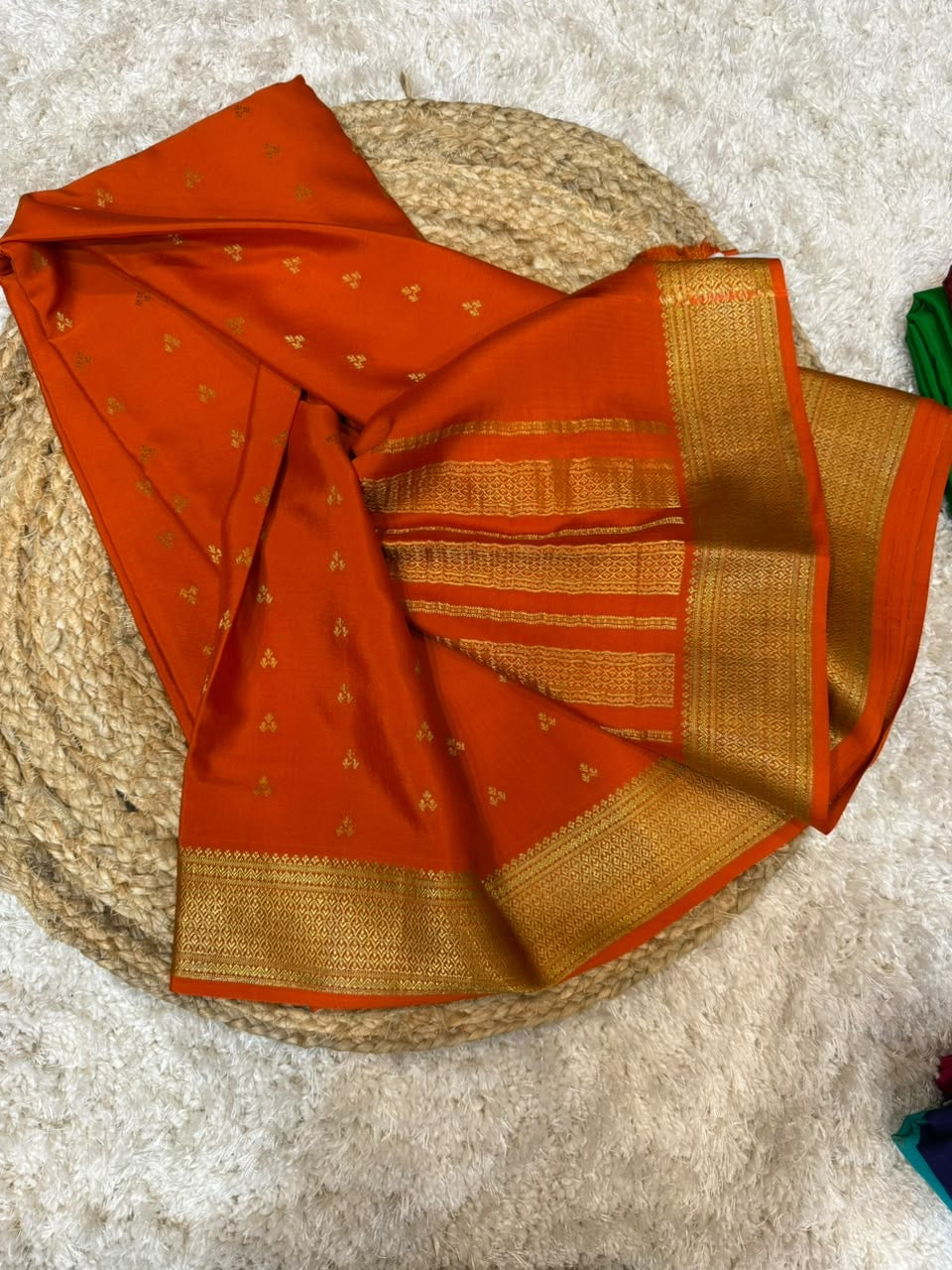 Mysore silk sarees self Buta pattern