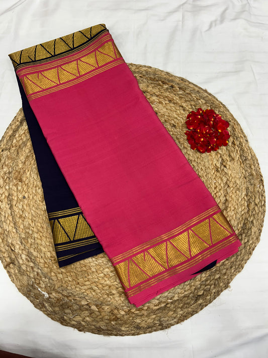 Mysore silk contrast