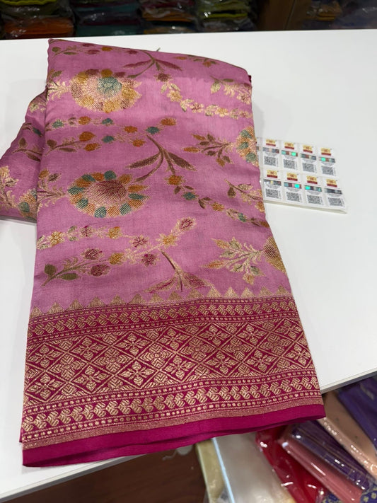 Pure Banarasi moonga silk sarees