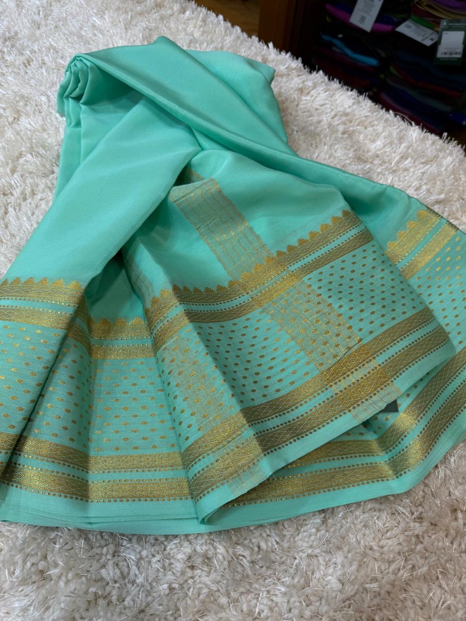 Mysore silk sarees self pattern