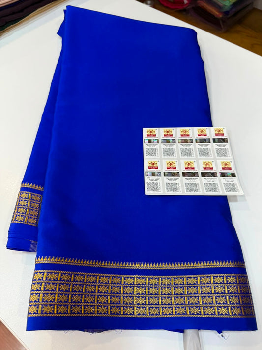 Mysore silk sarees self pattern