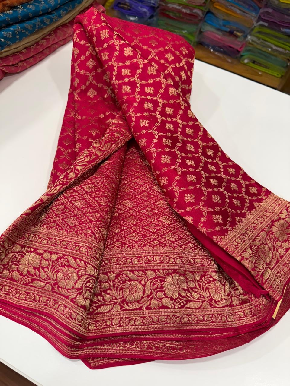 Mysore silk brocade sarees