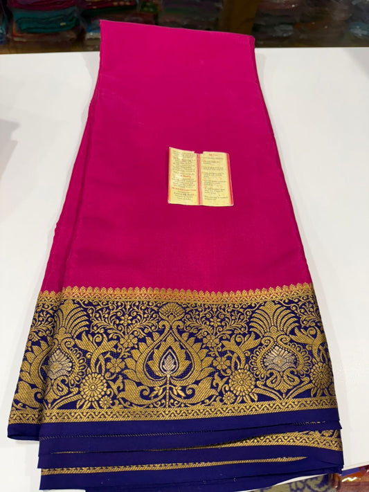 Exclusive pattern mysore silk sarees with elegant color