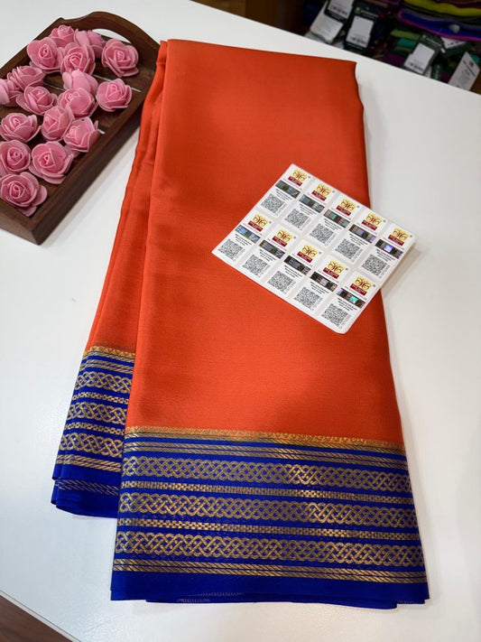 Mysore silk sarees light weight pattern