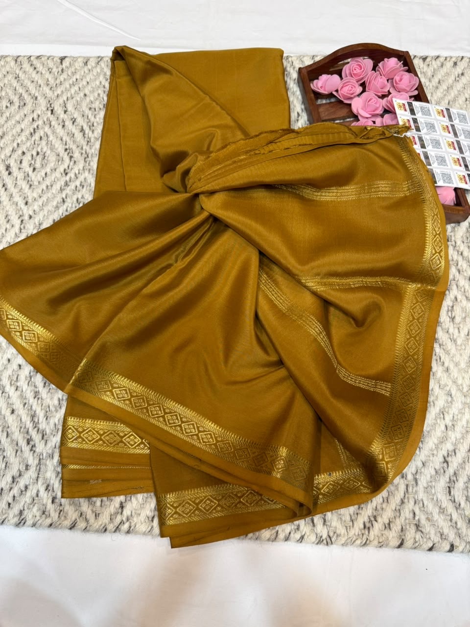 Mysore silk sarees self pattern