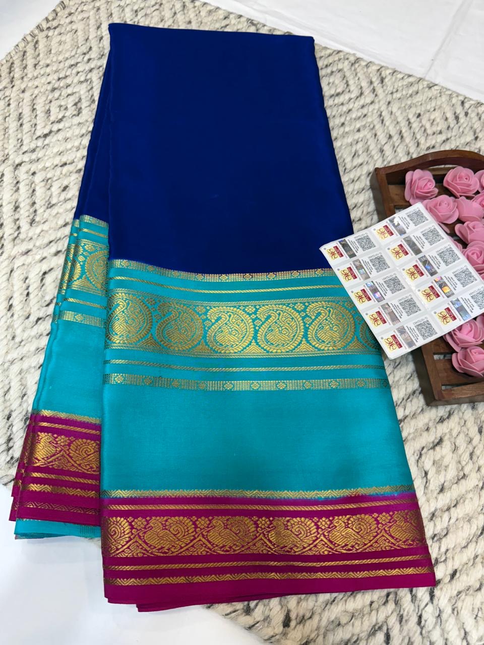 Mysore silk sarees 3D pattern