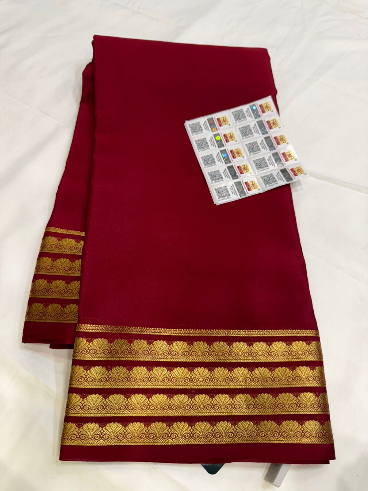 Mysore silk sarees self pattern