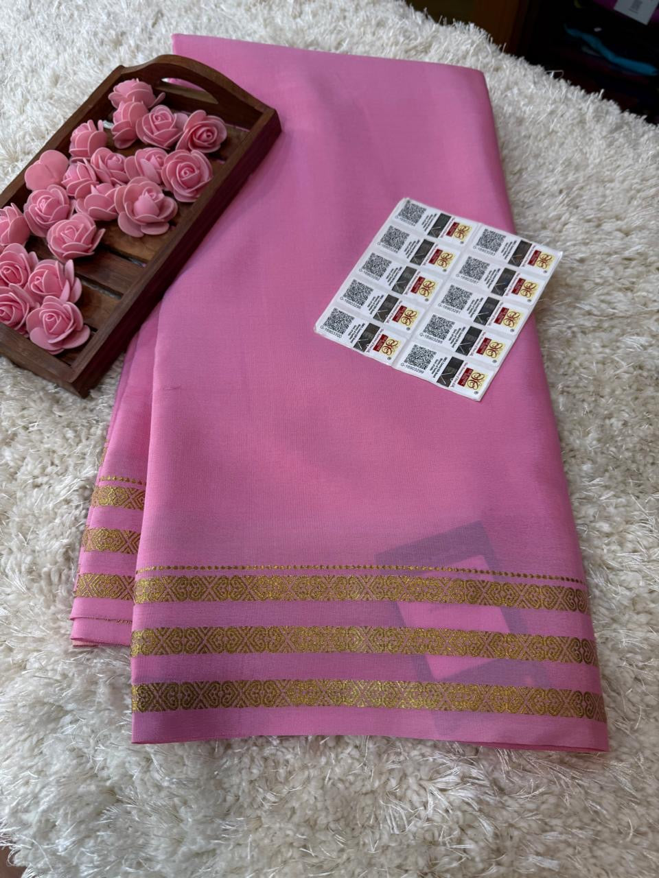 Mysore silk sarees self pattern