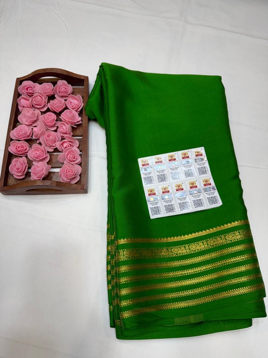 Mysore silk sarees self pattern
