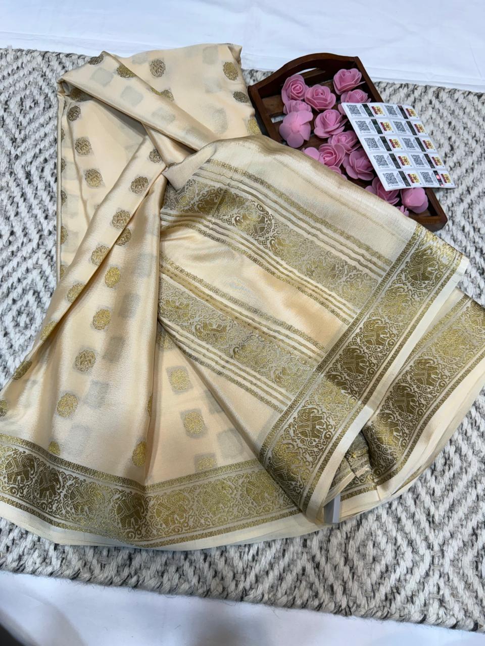 Mysore silk sarees butta pattern ￼