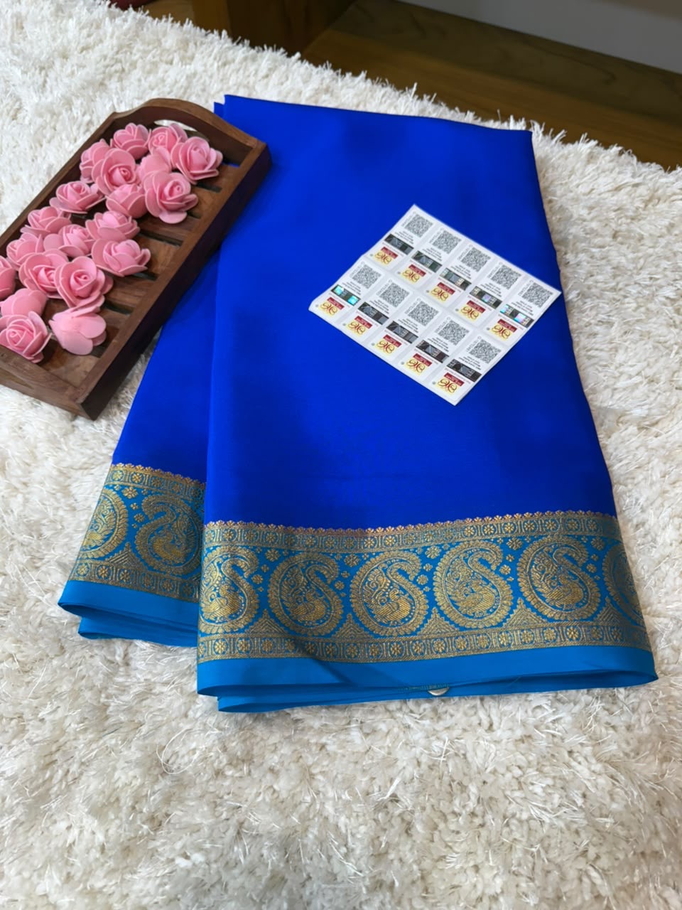 Mysore silk sarees contrast pattern