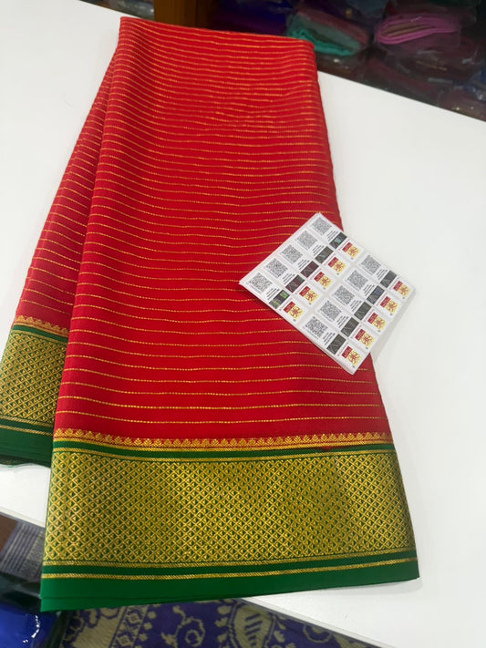 Salari pattern Mysore silk Saress