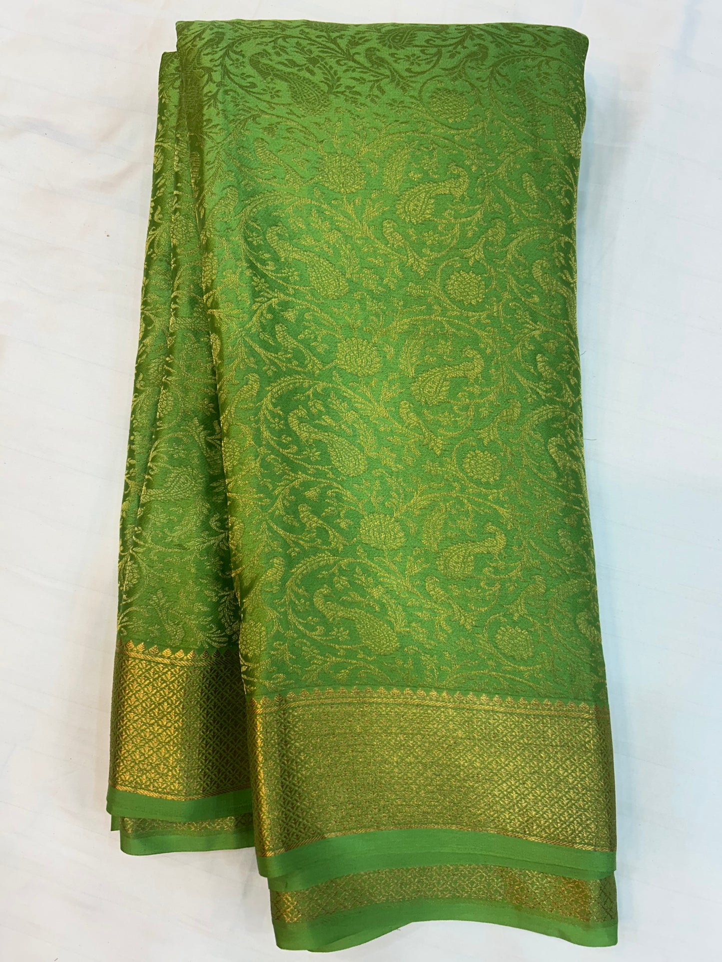 Brocade Mysore silk