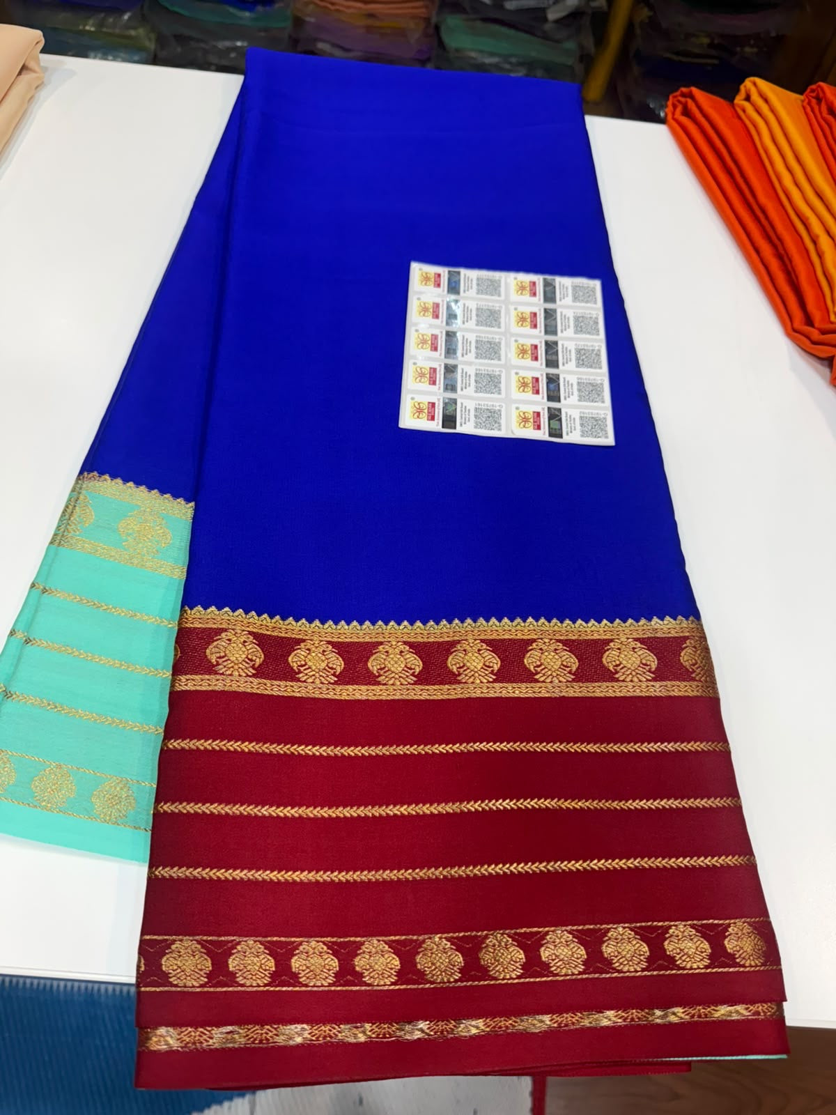 Mysore silk Sarees 3D pattern
