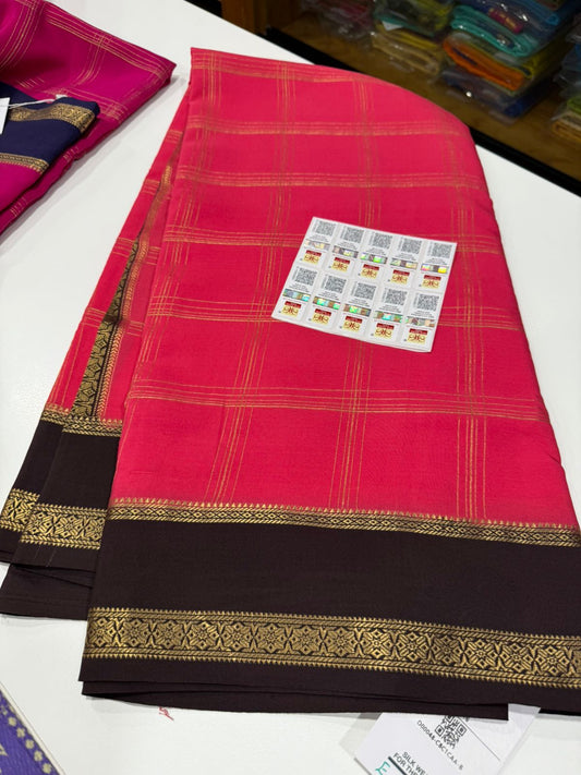 Pure Zari Mysore silk saree