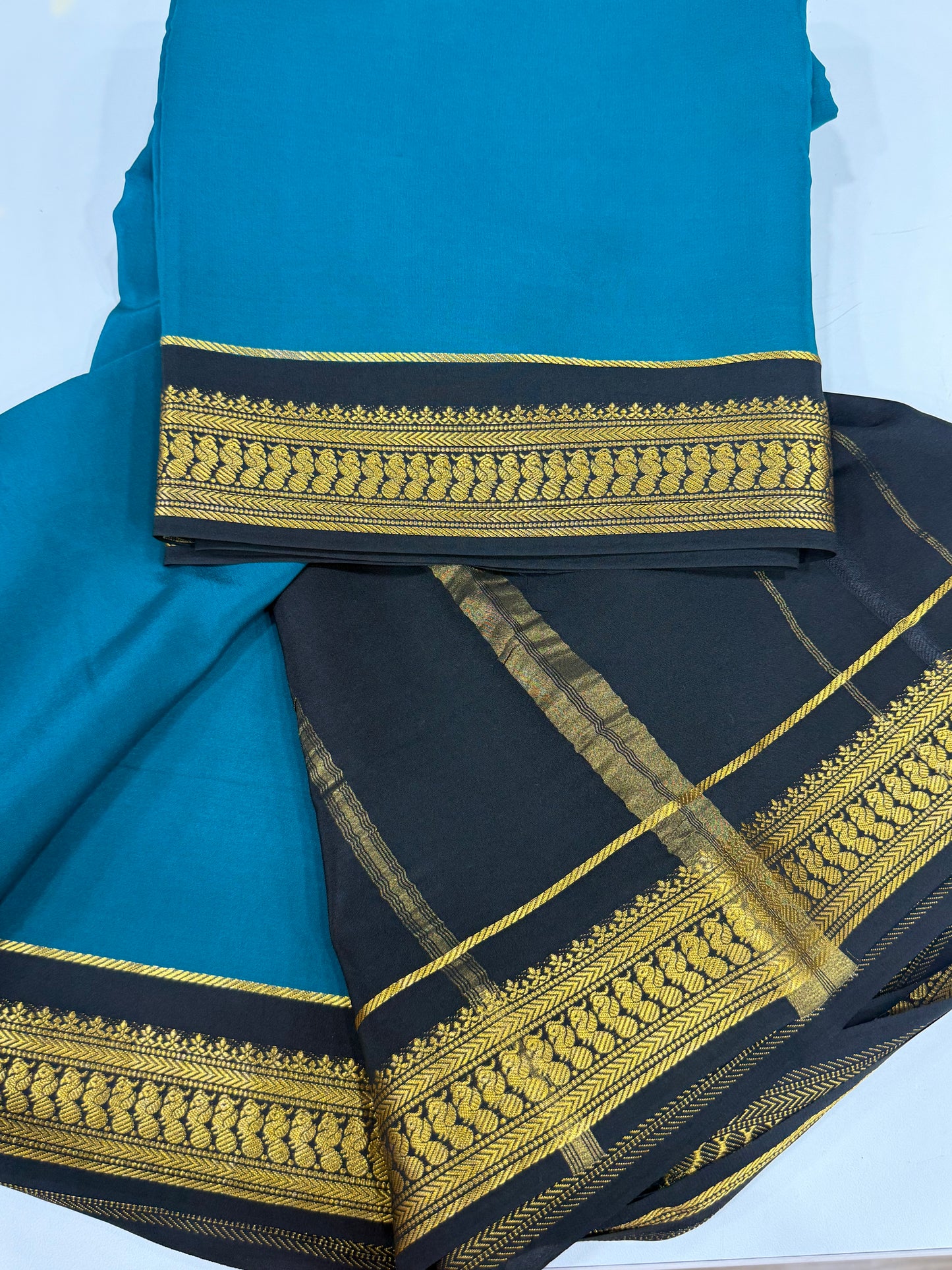 Gold lace sarees