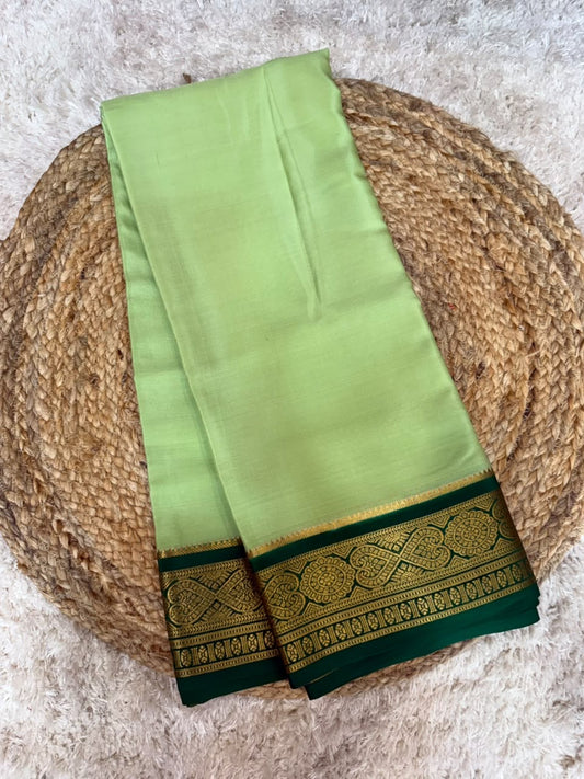 Mysore silk sarees contrast pattern