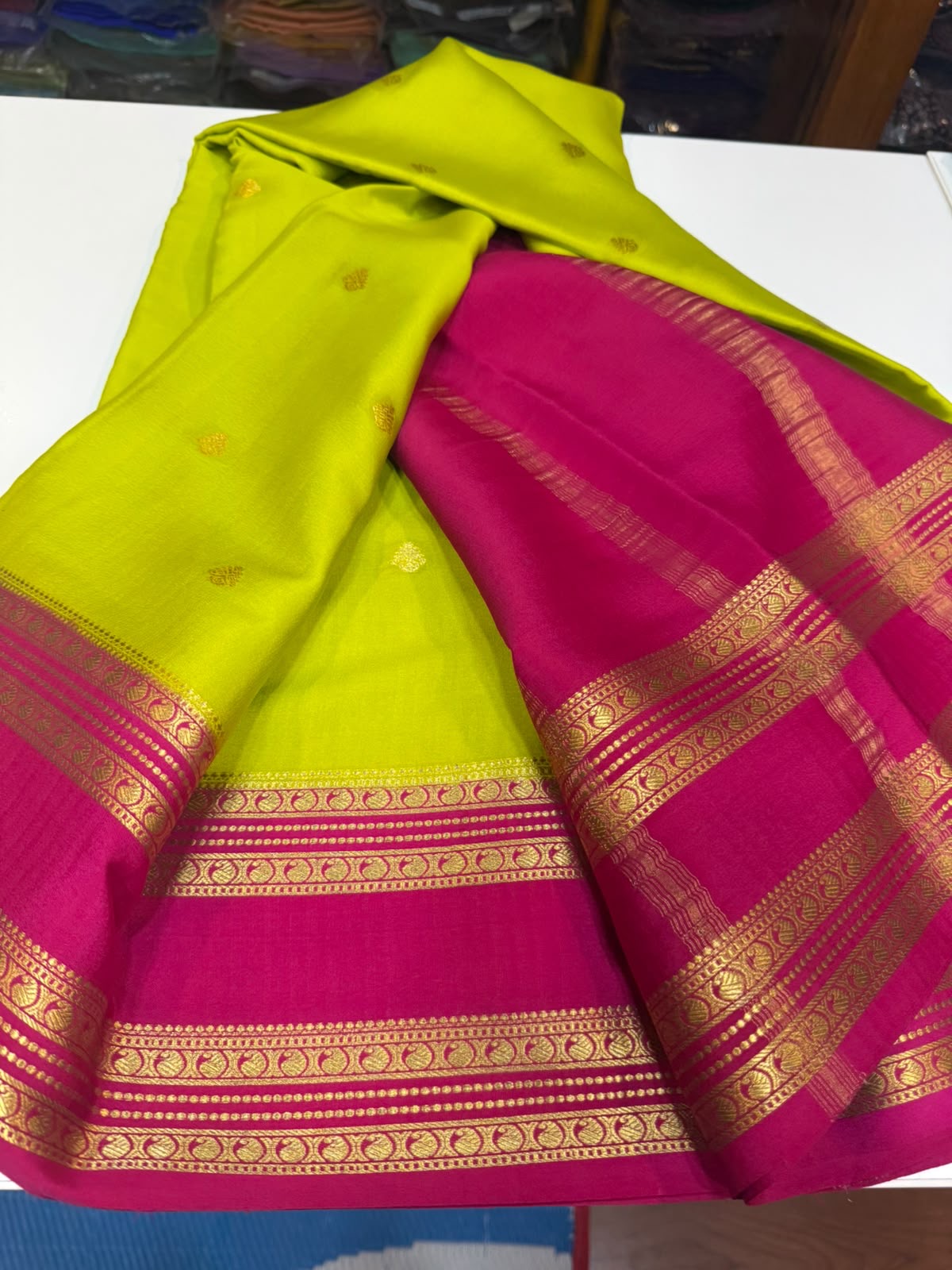 Mysore silk sarees 3D pattern