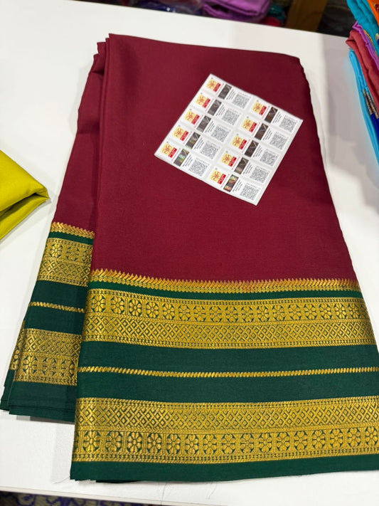 Bentex contrast Mysore silk sarees