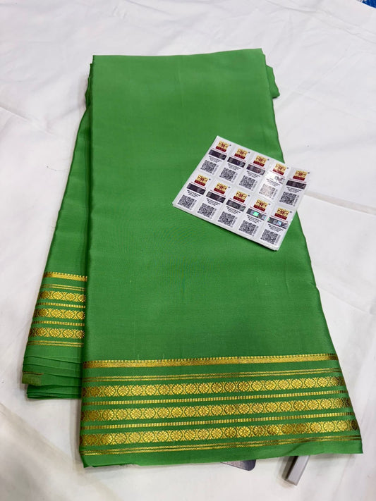 Mysore silk sarees self pattern