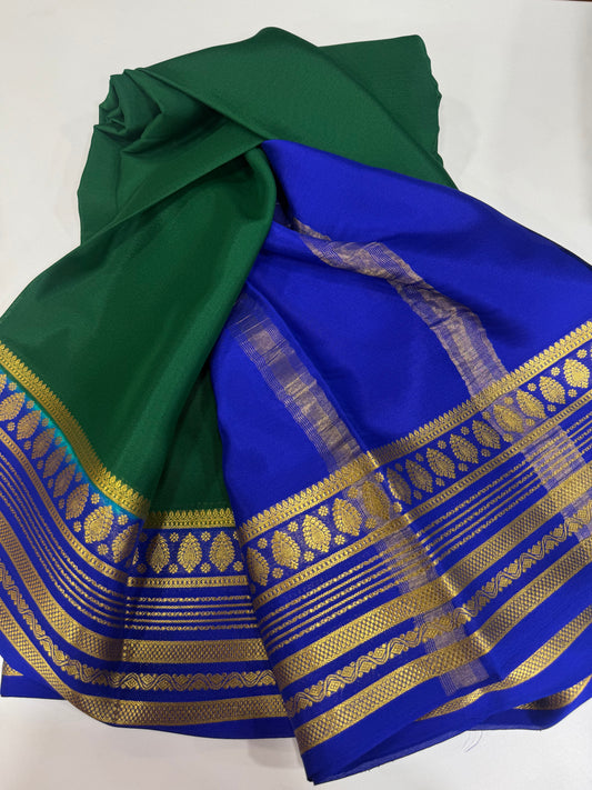 Thick border contrast sarees