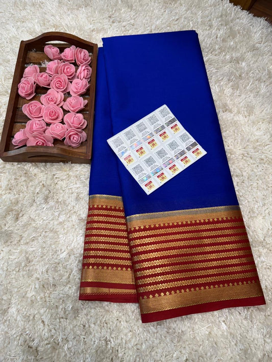 Mysore silk sarees light weight pattern