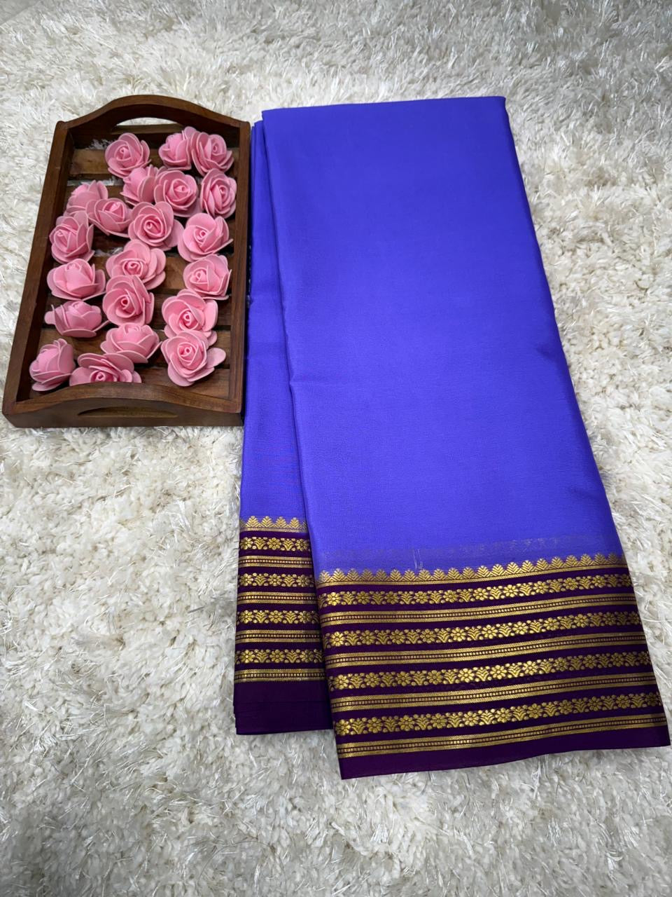 Mysore silk sarees light weight pattern