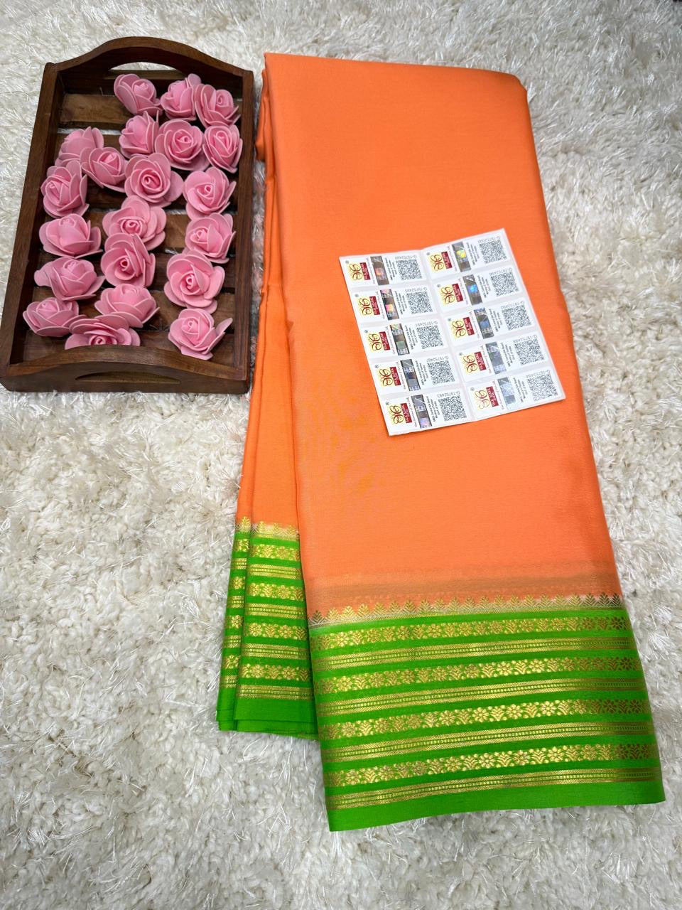 Mysore silk sarees light weight pattern
