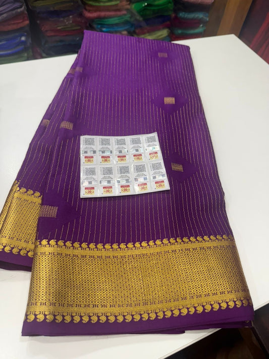 Excluive pattern mysore silk sarees with elegant color combinations