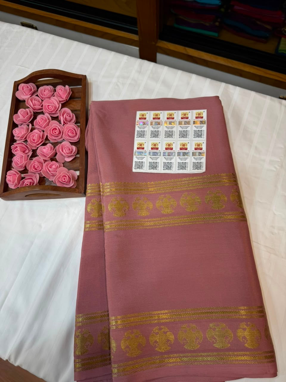 Mysore silk sarees self pattern