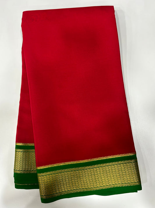 Contrast Mysore silk
