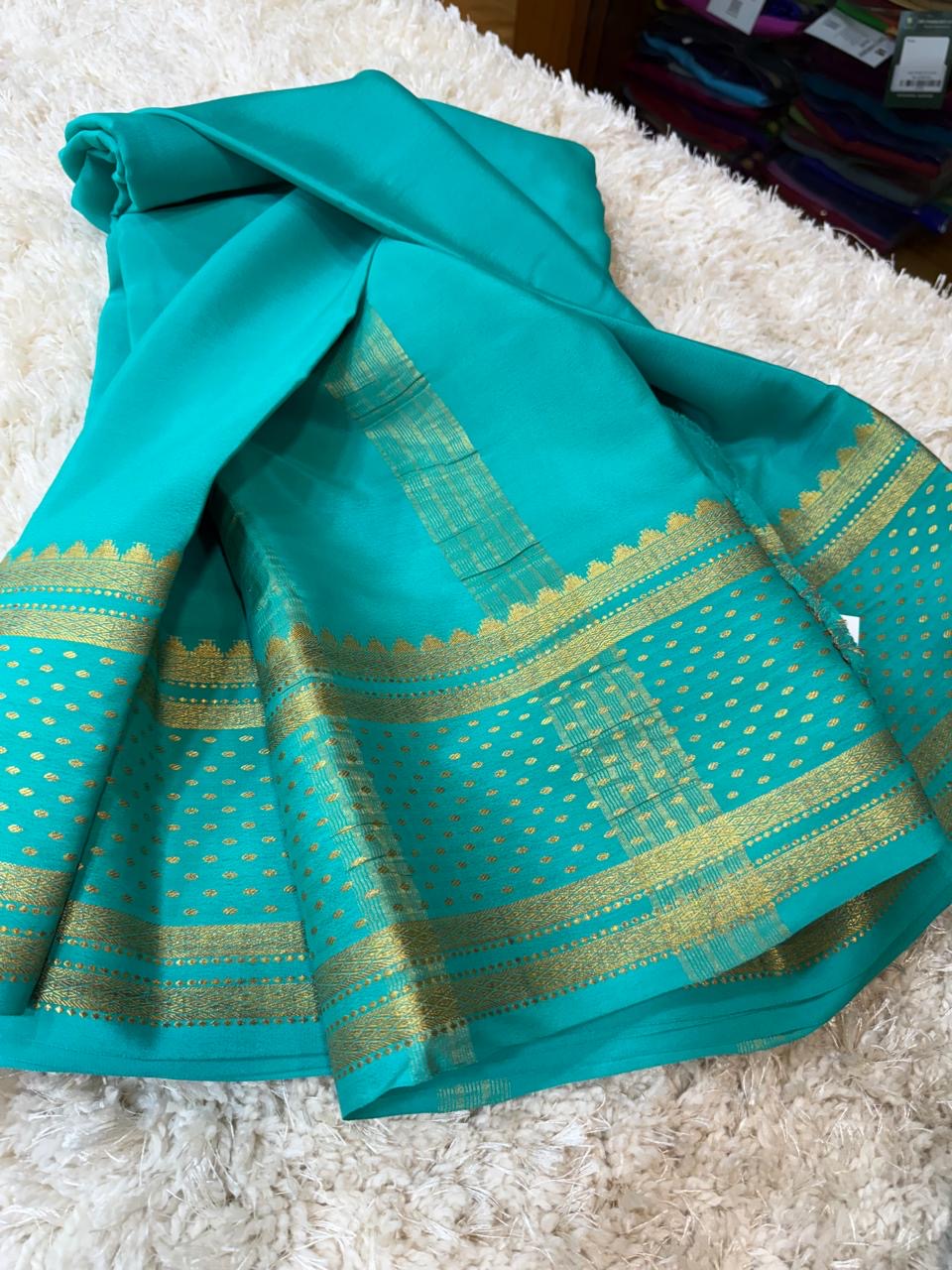 Mysore silk sarees self pattern