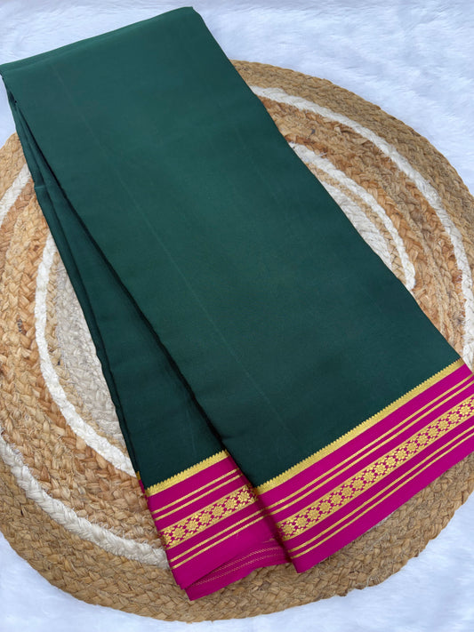 Mysore silk contrast