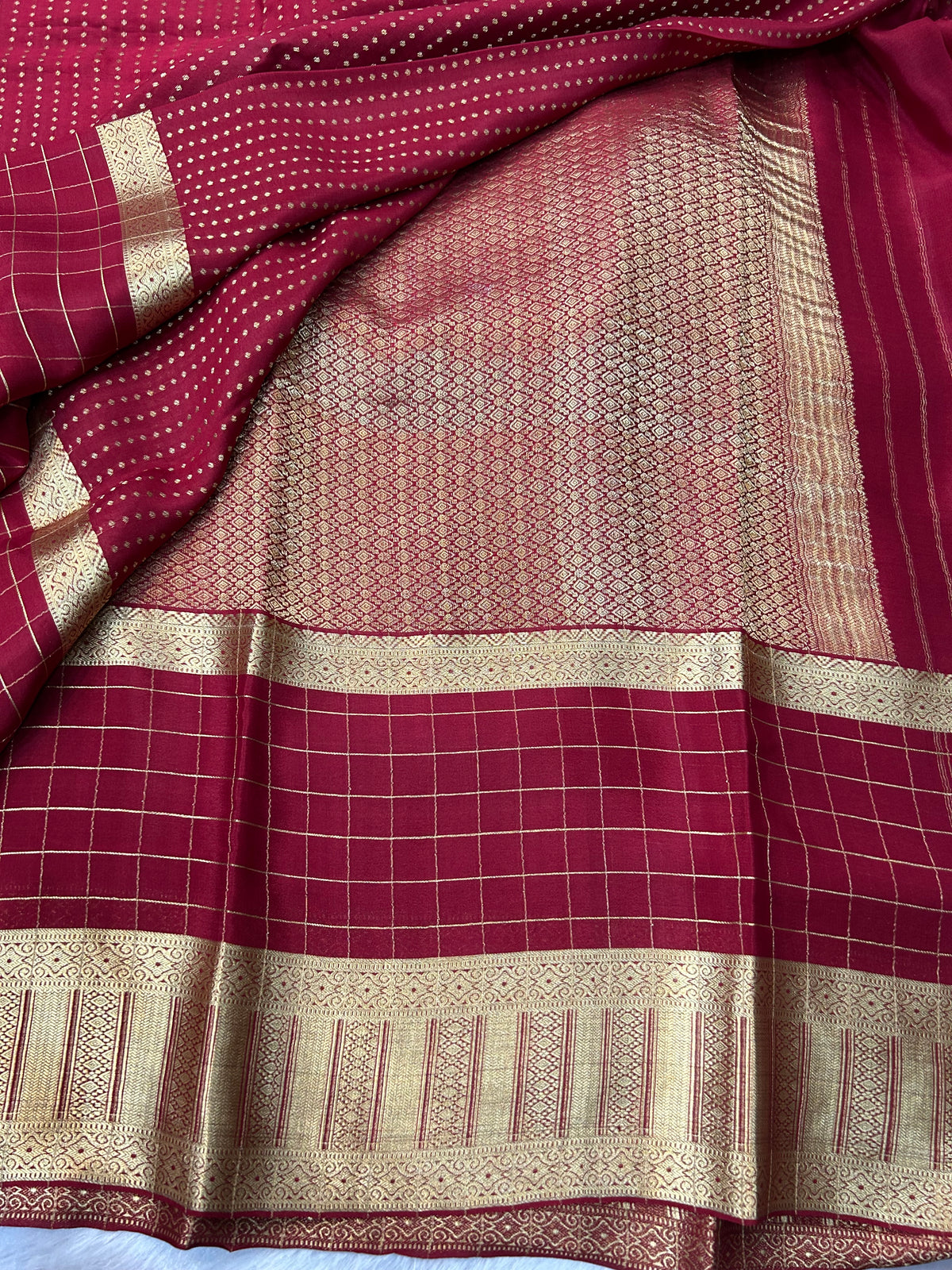 Mysore silk bentex checks