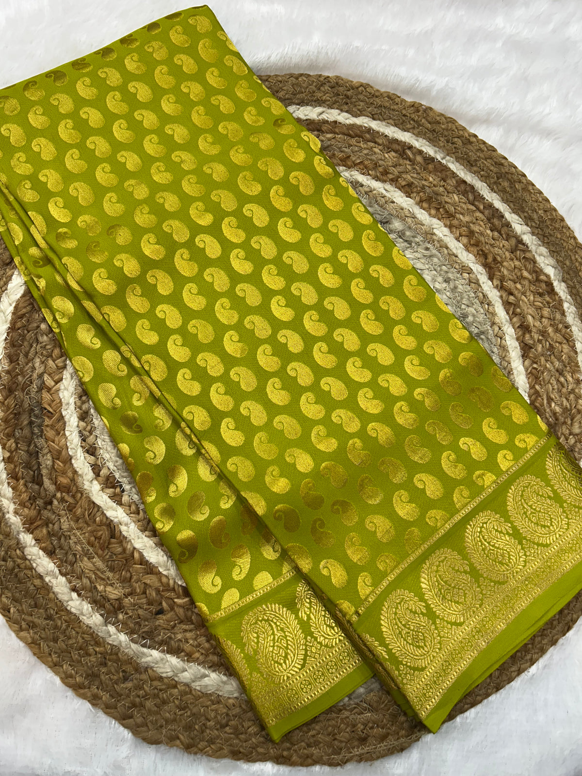 Mysore silk partly pallu
