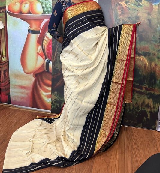 All over sarees Zari weaving pattern
